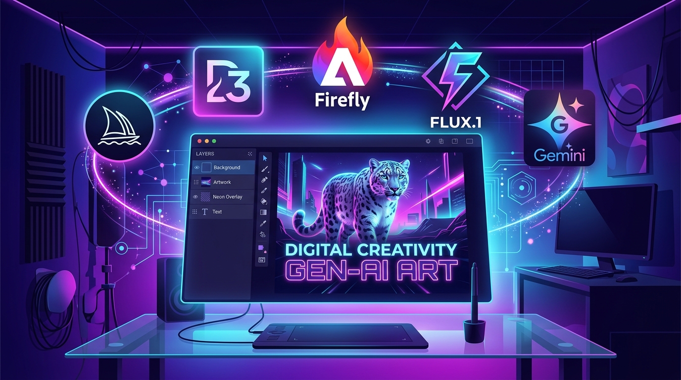 2026年7月最新AI画像生成ツール比較 Midjourney DALL-E 3 Adobe Firefly FLUX.1 Gemini
