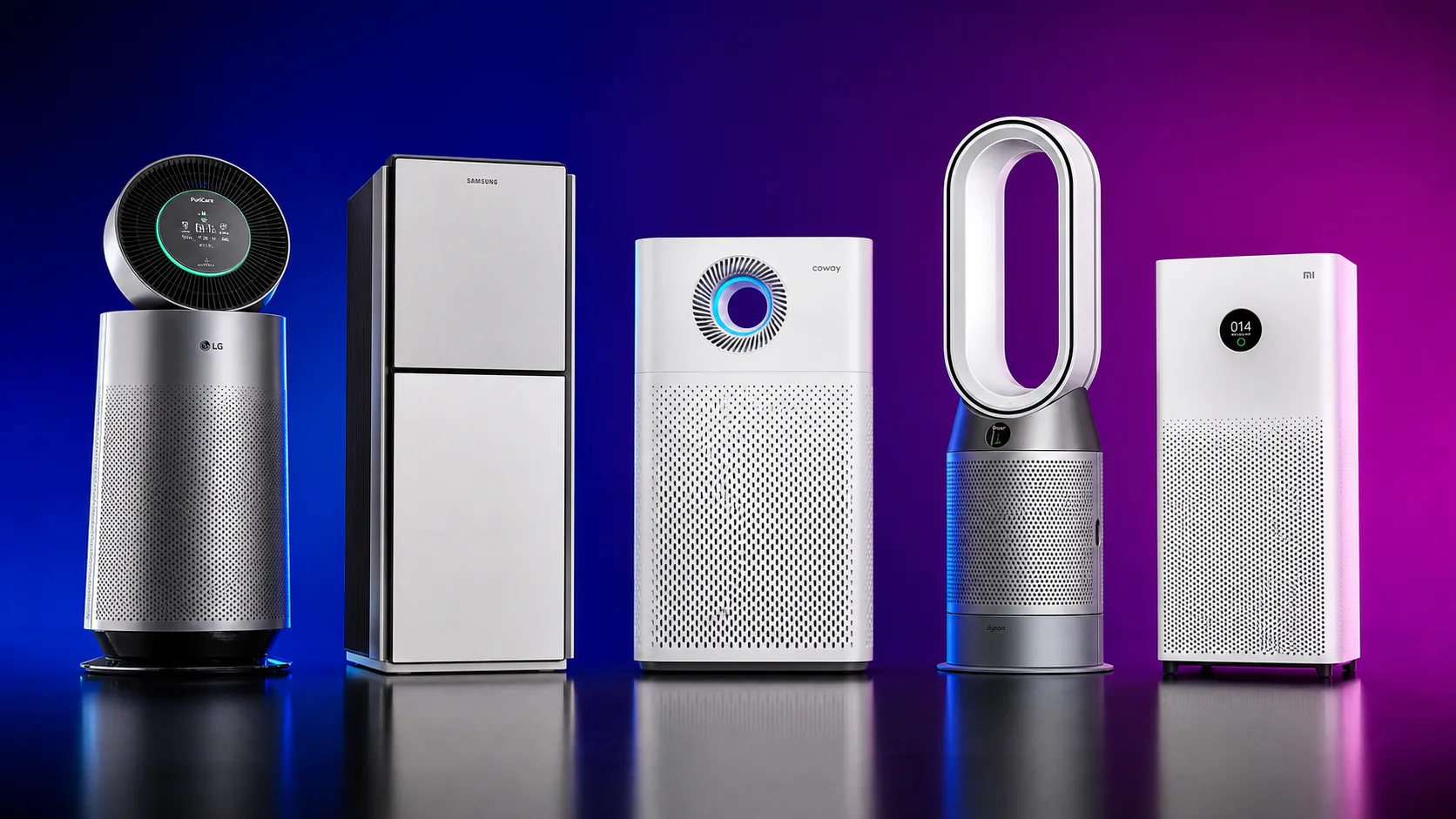 Luftreiniger Vergleich 2026: LG PuriCare, Samsung Bespoke, Coway, Dyson und Xiaomi im Überblick