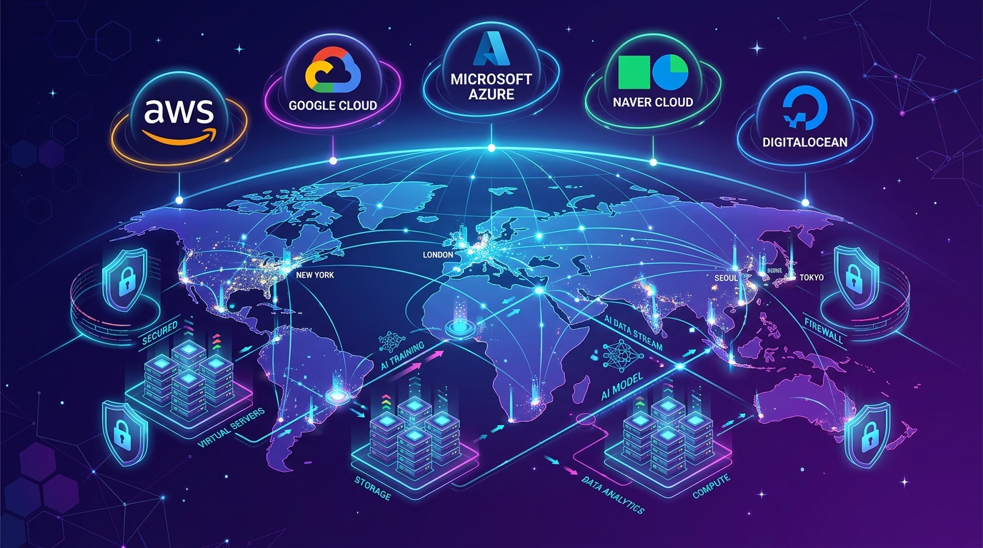 2026 Cloud Services Comparison: AWS, Google Cloud, Microsoft Azure, Naver Cloud, DigitalOcean