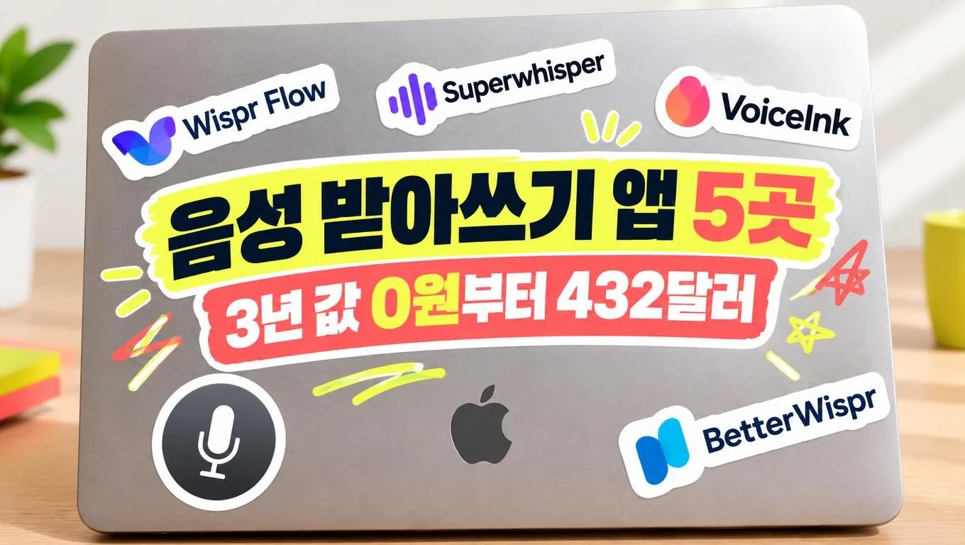 음성 받아쓰기 앱 5곳 3년 값 0원부터 432달러
