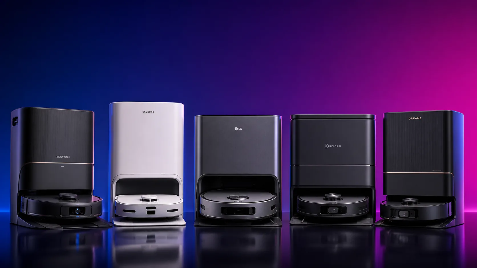 Saugroboter-Vergleich 2026: Roborock, Samsung Bespoke AI Steam, LG HOM-BOT RONi, Ecovacs und Dreame